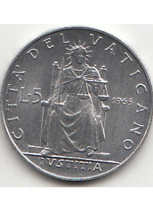 1965 - Anno III - Lire 5 Ivstitia Fior di Conio Paolo VI